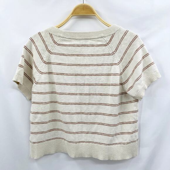 Madewell striped button sweater top - Picture 4 of 6